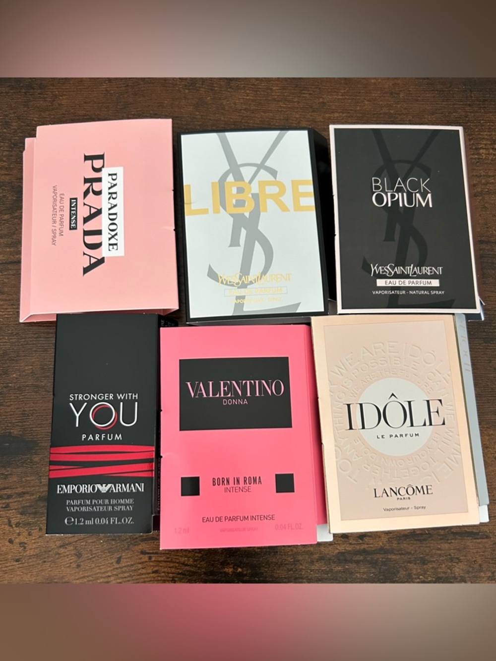 6pc assorted Parfum samples bundle